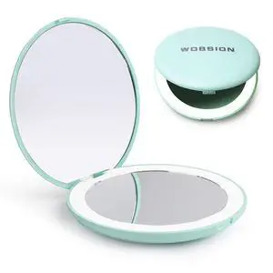 LED Compact Mirror with 10X Magnification LED Compact Mirror with 10X Magnification
