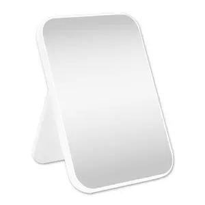 8 Inch Desktop Makeup Mirror, Foldable Portable Princess Mirror with Stand,Table Desk Standing Cosmetic Mirror Wall Hanging Dual-Purpose Square Mirror White 8 Inch Desktop Makeup Mirror, Foldable Portable Princess Mirror with Stand,Table Desk Standing Cosmetic Mirror Wall Hanging Dual-Purpose Square Mirror White