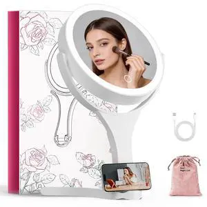 Makeup Mirror with Lights 2000mAh Rechargeable Travel Mirror Makeup Mirror with Lights 2000mAh Rechargeable Travel Mirror