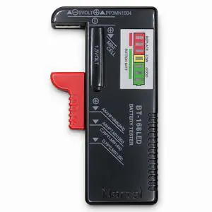 LED Digital Battery Tester Battery Checker Multi Size for AA AAA C D 9V 1.5V Button Cell Batteries (Requires No Battery to Operate) LED Digital Battery Tester Battery Checker Multi Size for AA AAA C D 9V 1.5V Button Cell Batteries (Requires No Battery to Operate)