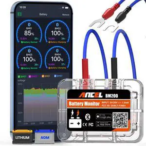 BM200-US Car Battery Tester 12V Automotive Battery Monitor Bluetooth BM200-US Car Battery Tester 12V Automotive Battery Monitor Bluetooth
