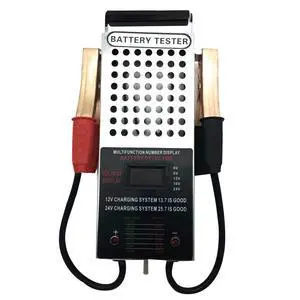 Battery Load Tester, Car Battery Load Tester, 6/8/12/16/24V Battery Alternator Tester Digital Voltmeter and Alligator Clips Battery Voltage Tester and Charging System Battery Load Tester, Car Battery Load Tester, 6/8/12/16/24V Battery Alternator Tester Digital Voltmeter and Alligator Clips Battery Voltage Tester and Charging System