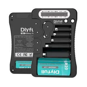 Battery Tester for AA AAA C D 9V, Button Cell & Household Batteries Battery Tester for AA AAA C D 9V, Button Cell & Household Batteries