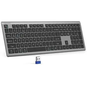 Wireless Keyboard Rechargeable 2.4G Ultra-Slim, Quiet Typing Wireless Keyboard Rechargeable 2.4G Ultra-Slim, Quiet Typing