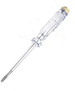 Test Screwdriver, Voltage Detector Pen Light Circuit Tester Electric Test Pen Screwdriver Neon Tube AC/DC 100-500V Clear 1pcs Test Screwdriver, Voltage Detector Pen Light Circuit Tester Electric Test Pen Screwdriver Neon Tube AC/DC 100-500V Clear 1pcs