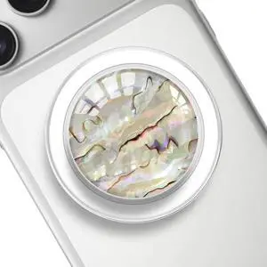Clear Crystal Natural Sea Shell Mother of Pearl Transparent Magnetic Phone Grip Compatible with MagsafeCollapsible Mobile Phones Stand Holder for Smartphone Tablet - Colorful Clear Crystal Natural Sea Shell Mother of Pearl Transparent Magnetic Phone Grip Compatible with MagsafeCollapsible Mobile Phones Stand Holder for Smartphone Tablet - Colorful