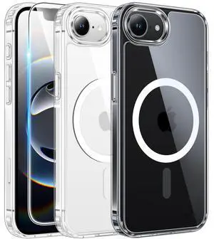 for iPhone 16e Case Compatible with Magsafe, Clear for iPhone 16e Case Compatible with Magsafe, Clear