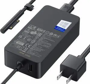 127W Microsoft Surface Book 3 Laptop Charger for 102W Surface Book 2, Book1, Surface Laptop Studio 2,1,i5,i7, Windows Surface Pro/Laptop/Go/Tablet, 15V8A AC Power Adapter, High Speed Cable 10FT, LED 127W Microsoft Surface Book 3 Laptop Charger for 102W Surface Book 2, Book1, Surface Laptop Studio 2,1,i5,i7, Windows Surface Pro/Laptop/Go/Tablet, 15V8A AC Power Adapter, High Speed Cable 10FT, LED