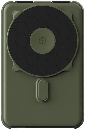 20W Magnetic Power Bank Battery Pack 10,000mAh - Fast Charging, Compatible with MagSafe - Portable Charger Flight-Safe Travel Powerbank - Built-in Cables & Magnetic Attachment (Matte Olive) 20W Magnetic Power Bank Battery Pack 10,000mAh - Fast Charging, Compatible with MagSafe - Portable Charger Flight-Safe Travel Powerbank - Built-in Cables & Magnetic Attachment (Matte Olive)