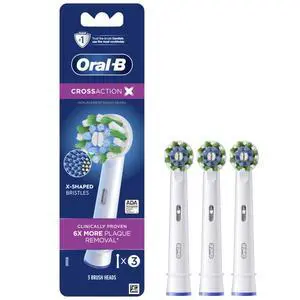 Cross Action Electric Toothbrush Replacement Brush Heads Refill, 3 Count Cross Action Electric Toothbrush Replacement Brush Heads Refill, 3 Count