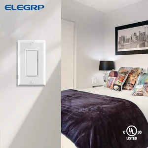 4 Way Decorator Light Switch, 15A 120-277V, Paddle Rocker Replacement, On/Off Wall Switch, Self-Grounding, Residential Grade, Screw Wall Plate, UL/CUL (10 Pack, Glossy White) 4 Way Decorator Light Switch, 15A 120-277V, Paddle Rocker Replacement, On/Off Wall Switch, Self-Grounding, Residential Grade, Screw Wall Plate, UL/CUL (10 Pack, Glossy White)