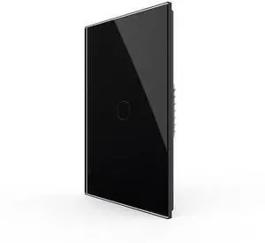 1 Circle 1 Way Modern Electrical Light Switch Single Pole Wall Switch Touch Light Switch with Led Indicator,No Neutral Wire,Black 1 Circle 1 Way Modern Electrical Light Switch Single Pole Wall Switch Touch Light Switch with Led Indicator,No Neutral Wire,Black