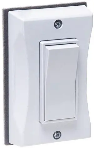 1-Gang White Decorator Switch Weatherproof Light Switch Cover 5123-1, Outdoor Rocker Switch Cover, Scratch-Resistant Polycarbonate Weatherproof Cover 1-Gang White Decorator Switch Weatherproof Light Switch Cover 5123-1, Outdoor Rocker Switch Cover, Scratch-Resistant Polycarbonate Weatherproof Cover