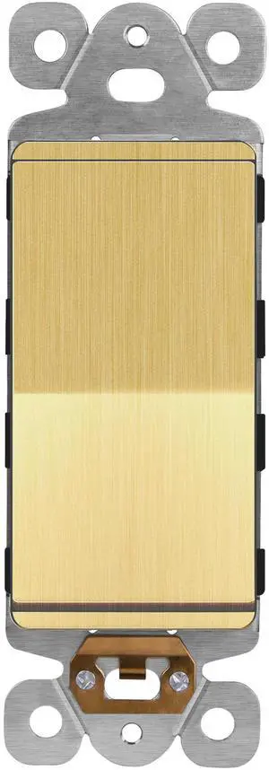 Frameless Paddle Wall Light Switch, 3 Wire, 15A -277VAC, Brushed Gold Frameless Paddle Wall Light Switch, 3 Wire, 15A -277VAC, Brushed Gold