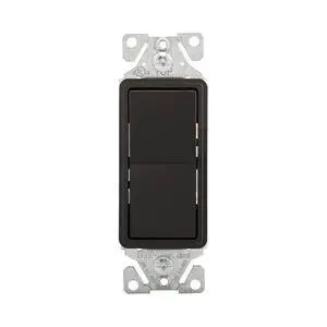 7501B 15-Amp 120-Volt Single-Pole Decorator, Black 7501B 15-Amp 120-Volt Single-Pole Decorator, Black
