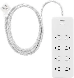 Surge Protector Power Strip, 8 Ft Braided Extension Cord Surge Protector Power Strip, 8 Ft Braided Extension Cord
