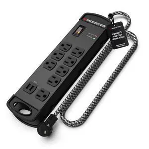 Pro MI Professional Surge Protector Power Strip with Fireproof MOV Technology for Computers, Amplifiers, Pedal Boards, and Pro Audio Gear Pro MI Professional Surge Protector Power Strip with Fireproof MOV Technology for Computers, Amplifiers, Pedal Boards, and Pro Audio Gear