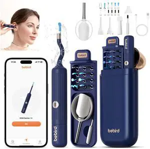 Ear Wax Removal Tool Camera - Safe and Effective Ear Cleaner with Camera, IP67 Waterproof Design, WiFi-Connected Application, Flexible Otoscope with Light and Tweezers for Adult Ear Wax Removal Tool Camera - Safe and Effective Ear Cleaner with Camera, IP67 Waterproof Design, WiFi-Connected Application, Flexible Otoscope with Light and Tweezers for Adult