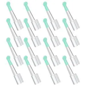 16 Pcs Ear Spoon Tips Ear Cleaner Replacement Tips Wax Removal Replacement Accessories Set for Adults Removal(Long,Light Green) 16 Pcs Ear Spoon Tips Ear Cleaner Replacement Tips Wax Removal Replacement Accessories Set for Adults Removal(Long,Light Green)