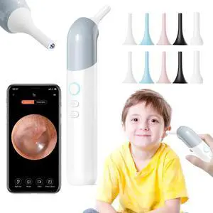 Wireless Otoscope Ear Camera - 1080P WiFi Otoscope with 6 LED Lights, Ear Scope Camera with 10 Colorful Accessories for Kids,Pets &Adults,Support Photo and Video, Compatible with Android Wireless Otoscope Ear Camera - 1080P WiFi Otoscope with 6 LED Lights, Ear Scope Camera with 10 Colorful Accessories for Kids,Pets &Adults,Support Photo and Video, Compatible with Android