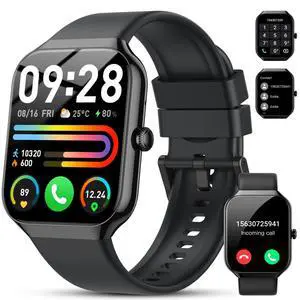 Smart Watch(Answer/Make Call), 1.96" HD Smartwatch for Men Women, 2026 Fitness Watch with 7/24 Heart Rate/Sleep Monitor/30+Day,113+ Sport Modes,IP68 Waterproof Fitness Activity Tracker for Android iOS Smart Watch(Answer/Make Call), 1.96" HD Smartwatch for Men Women, 2026 Fitness Watch with 7/24 Heart Rate/Sleep Monitor/30+Day,113+ Sport Modes,IP68 Waterproof Fitness Activity Tracker for Android iOS