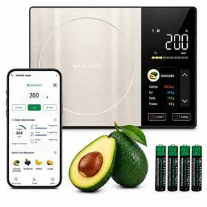 Smart Nutrition Food Scale with App, Color TFT Display for Calorie & Macro Tracking, Tracks 24 Nutrients, 1g/0.1oz Precision, 11lb/5kg Digital Kitchen Scale for Weight Loss, Keto & Meal Prep Smart Nutrition Food Scale with App, Color TFT Display for Calorie & Macro Tracking, Tracks 24 Nutrients, 1g/0.1oz Precision, 11lb/5kg Digital Kitchen Scale for Weight Loss, Keto & Meal Prep