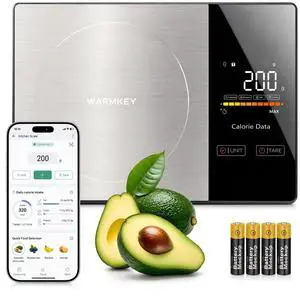 Smart Nutrition Food Scale with App - 1g Precision Digital Kitchen Scale, Tracks Calories & 24 Nutrients, Macros, Fat & Protein for Keto, Fitness & Meal Prep, 11lb/5kg with Tare Function Smart Nutrition Food Scale with App - 1g Precision Digital Kitchen Scale, Tracks Calories & 24 Nutrients, Macros, Fat & Protein for Keto, Fitness & Meal Prep, 11lb/5kg with Tare Function