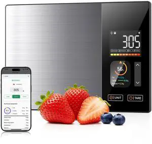 Smart Food Scales Calorie Counting Nutrition Food Scale with Free App & Bluetooth,Tracks 23 Nutrients,Dual Display with Nutrition Info,Offline Modefor Calorie Control,Weight Loss &Fitness Smart Food Scales Calorie Counting Nutrition Food Scale with Free App & Bluetooth,Tracks 23 Nutrients,Dual Display with Nutrition Info,Offline Modefor Calorie Control,Weight Loss &Fitness