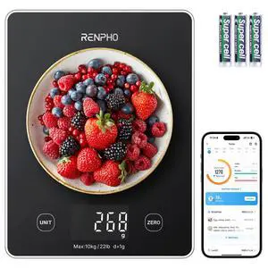 Smart Food Scale with Nutritional Calculator, Bluetooth App, Black Smart Food Scale with Nutritional Calculator, Bluetooth App, Black