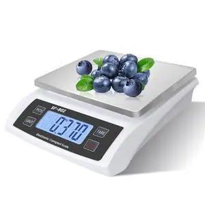 Large Digital Kitchen Scale 30kg/66lb Food Scale for Baking Cooking Stainless Bread Scale with LCD Display Counting Scales for Coins Adapter Included(Stainless White) Large Digital Kitchen Scale 30kg/66lb Food Scale for Baking Cooking Stainless Bread Scale with LCD Display Counting Scales for Coins Adapter Included(Stainless White)