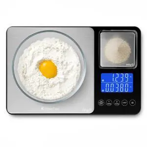 Dual Platform Digital Kitchen Food Scale, 0.001oz/33lb Dual Platform Digital Kitchen Food Scale, 0.001oz/33lb