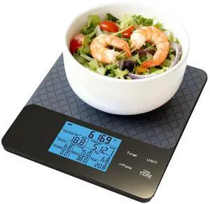 Nutritional Scale with App, 2000g x 1g Smart Food and Kitchen Scale Nutritional Scale with App, 2000g x 1g Smart Food and Kitchen Scale
