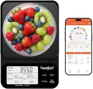 Smart Food Scale with Bluetooth Nutrition Calculator, 0.1g High Precision Smart Food Scale with Bluetooth Nutrition Calculator, 0.1g High Precision