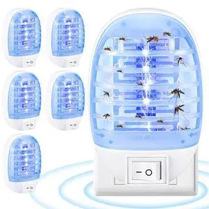 2026 6Pack Bug Zapper Indoor Plug in Mosquito Zapper Indoor,Baby Secure Mosquito Killer for Nursery&Bedroom,Fruit Fly Zapper Insect Killer with 365nm Blue Light,Plug in Gnat Killer for Kitchen&Plant 2026 6Pack Bug Zapper Indoor Plug in Mosquito Zapper Indoor,Baby Secure Mosquito Killer for Nursery&Bedroom,Fruit Fly Zapper Insect Killer with 365nm Blue Light,Plug in Gnat Killer for Kitchen&Plant