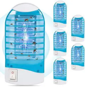 2026 Plug in Bug Zapper 6 PCS,Electronic Mosquito Zapper Indoor Bug Zapper Plug in for Flying Insect Automatic Mosquito Trap Mosquito Light with Purple Led Light for Patio, Bedroom, Kitchen, Office 2026 Plug in Bug Zapper 6 PCS,Electronic Mosquito Zapper Indoor Bug Zapper Plug in for Flying Insect Automatic Mosquito Trap Mosquito Light with Purple Led Light for Patio, Bedroom, Kitchen, Office