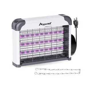 Dual-Spectrum LED Bug Zapper Indoor, High-Voltage Electric Grid Mosquito and Fly Trap, 3 Long-Life UV LED Lamps 395nm, Kills Gnats, Moths, Wasps and Fruit Flies Dual-Spectrum LED Bug Zapper Indoor, High-Voltage Electric Grid Mosquito and Fly Trap, 3 Long-Life UV LED Lamps 395nm, Kills Gnats, Moths, Wasps and Fruit Flies