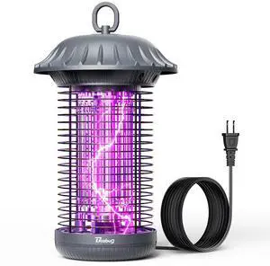 LED Bug Zapper Indoor Outdoor, Up to 50000 Hrs Lifespan Lamp, Energy Saving & Dual Band Attraction, 5.6 ft Power Cord, High Voltage Mosquito Fly Zapper Trap Killer -MO008C (Pewter) LED Bug Zapper Indoor Outdoor, Up to 50000 Hrs Lifespan Lamp, Energy Saving & Dual Band Attraction, 5.6 ft Power Cord, High Voltage Mosquito Fly Zapper Trap Killer -MO008C (Pewter)