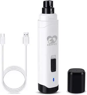 Dog Nail Grinder Upgraded - Professional 2-Speed Whisper-Quiet Electric Pet Nail Trimmer Painless Paws Grooming & Smoothing for Small Medium Large Dogs & Cats (White) Dog Nail Grinder Upgraded - Professional 2-Speed Whisper-Quiet Electric Pet Nail Trimmer Painless Paws Grooming & Smoothing for Small Medium Large Dogs & Cats (White)