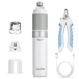 Dog Nail Grinder and Clippers Quiet with 10h Working Time Professional Pet Nail Trimmer Stepless Speed Regulation Pet Nail Grinder Electric Nail File for Large Medium Small Dogs and Cats Dog Nail Grinder and Clippers Quiet with 10h Working Time Professional Pet Nail Trimmer Stepless Speed Regulation Pet Nail Grinder Electric Nail File for Large Medium Small Dogs and Cats