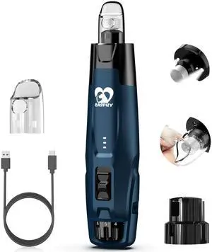New 6-Speed Dog Nail Grinder - 50% More Power Dog Nail Trimmers with 2 LED Lights Quiet 7h Running Time Electric Pet Nail Grinder File Toenail Grinder for Large Medium Small Dogs & Cats (DB) New 6-Speed Dog Nail Grinder - 50% More Power Dog Nail Trimmers with 2 LED Lights Quiet 7h Running Time Electric Pet Nail Grinder File Toenail Grinder for Large Medium Small Dogs & Cats (DB)