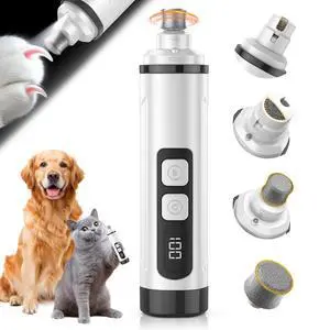 Dog Nail Grinder Electric Powerful 3 Speeds Dog Nail Clippers with Lights Quiet Cat Nail Clipper Painless Care Trimmers Tools for Small Medium Large Dogs and Cats (Black) Dog Nail Grinder Electric Powerful 3 Speeds Dog Nail Clippers with Lights Quiet Cat Nail Clipper Painless Care Trimmers Tools for Small Medium Large Dogs and Cats (Black)