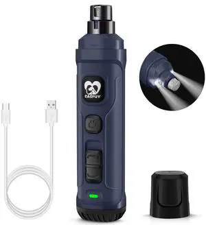 Dog Nail Grinder with 2 LED Light - New Version 2-Speed Powerful Electric Pet Nail Trimmer Professional Quiet Painless Paws Grooming & Smoothing for Small Medium Large Dogs and Cats (Blue) Dog Nail Grinder with 2 LED Light - New Version 2-Speed Powerful Electric Pet Nail Trimmer Professional Quiet Painless Paws Grooming & Smoothing for Small Medium Large Dogs and Cats (Blue)