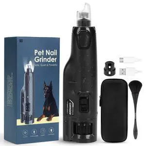 Dog Nail Grinder for Large Dogs, Quiet 6-Speed with LED Light Dog Nail Grinder for Large Dogs, Quiet 6-Speed with LED Light