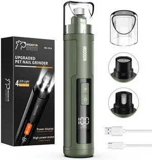 Dog Nail Grinder with 4 LED Lights, 3 Speeds Super Quiet for Pets Dog Nail Grinder with 4 LED Lights, 3 Speeds Super Quiet for Pets