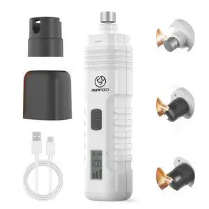 Dog Nail Grinder with LCD Display Quiet Electric Nail Trimmer with Dual LED Light, Safe for Black & Thick Nails, Rechargeable for Small Medium Large Dogs & Cats (White) Dog Nail Grinder with LCD Display Quiet Electric Nail Trimmer with Dual LED Light, Safe for Black & Thick Nails, Rechargeable for Small Medium Large Dogs & Cats (White)