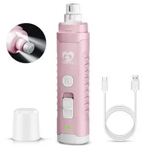 Dog Nail Grinder with 2 LED Light for Large Medium Small Dogs - 3X More Powerful 2-Speed Electric Pet Nail Trimmer Rechargeable Quiet Painless Paws Grooming & Smoothing Tool Dog Nail Grinder with 2 LED Light for Large Medium Small Dogs - 3X More Powerful 2-Speed Electric Pet Nail Trimmer Rechargeable Quiet Painless Paws Grooming & Smoothing Tool