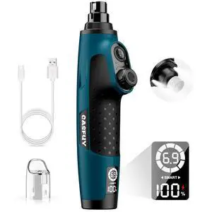 Smart 6-Speed Dog Nail Grinder - 50% More Power Pet Nail Grinder with 2 LED Lights Quiet Rechargeable Electric Dog Nail Trimmers File Toenail Grinder for Large Medium Small Dogs & Cats (DB) Smart 6-Speed Dog Nail Grinder - 50% More Power Pet Nail Grinder with 2 LED Lights Quiet Rechargeable Electric Dog Nail Trimmers File Toenail Grinder for Large Medium Small Dogs & Cats (DB)