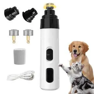 Silent Pet Nail Grinder for Dogs & Cats, 3 Grinding Heads Silent Pet Nail Grinder for Dogs & Cats, 3 Grinding Heads