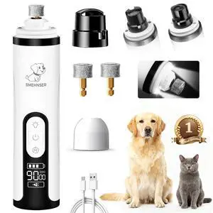 Upgraded Silent Dog Nail Grinder, Cordless Grooming Pro Nail Grinder with 3 Adjustable Speeds & Led Light, Painless Paws Grooming for Small Medium Large Dogs Upgraded Silent Dog Nail Grinder, Cordless Grooming Pro Nail Grinder with 3 Adjustable Speeds & Led Light, Painless Paws Grooming for Small Medium Large Dogs