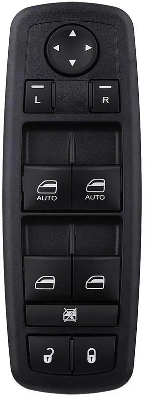 Master Power Window Switch Door Lock Main Control Button Front Left Driver Side Compatible with 2009 2010 2011 2012 Dodge RAM 1500/2500/3500 Pickup Crew Cab Quad Replacement 4602863AB 4602863AC Master Power Window Switch Door Lock Main Control Button Front Left Driver Side Compatible with 2009 2010 2011 2012 Dodge RAM 1500/2500/3500 Pickup Crew Cab Quad Replacement 4602863AB 4602863AC
